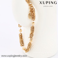 74395 Xuping GZ moda mercado de jóias top grade planície 18k pulseira talão de ouro para as mulheres